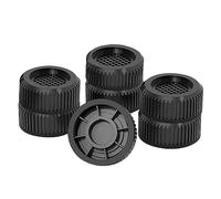 Lot de 4 coussinets de rehaussement de hauteur pour machine à laver, patins antidérapants, tapis de rehausseur antidérapant silencieux, support de support pour sèche-linge, 6,3 cm