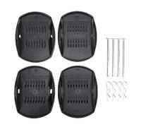 Lot de 4 Coussinets de stabilisateur antidérapants pour Camping-Car, Base de nivellement pour remorque de Voyage et Caravane à sellette, Support renforcé pour Sable, Boue, Herbe,