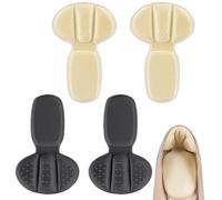 Lot de 4 coussinets de talon réutilisables autocollants antidérapants pour chaussures de sport pour homme et femme - Anti-ampoules