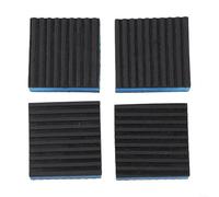 Lot de 4 coussinets d'isolation en caoutchouc robuste de 10,2 x 10,2 cm pour compresseurs d'air, mini pompes à chaleur séparées, lave-linge, sèche-linge, meubles d'extérieur