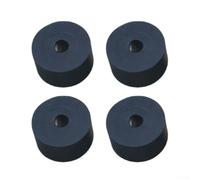 Lot de 4 coussinets en caoutchouc absorbant les chocs pour climatiseur - Supports d'amortissement des vibrations épais pour climatiseurs extérieurs, réduction du bruit et résistant aux intempéries