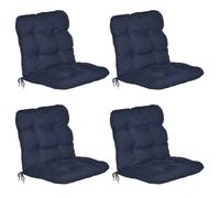 Beautissu Coussin Extérieur Jardin Set de 4 pour Chaise Fauteuil transat