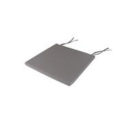 Lot de 4 coussins d'assise AMATA format carré, coloris gris clair