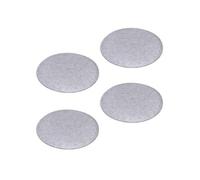 Lot de 4 coussins d'assise JONITA, en feutre gris