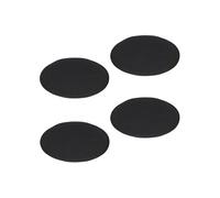 Lot de 4 coussins d'assise JONITA, en feutre noir