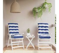 Lot de 4 Coussins de Chaise à Dossier Bas Galette Motif à Carreaux Gris vidaXL