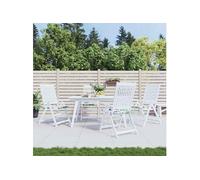Coussins de Chaise de Jardin Siège Extérieur Lot de 2 Bleu Tissu Oxford vidaXL