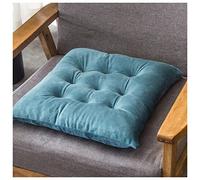 Lot de 4 coussins de chaise de salle à manger en velours cristal de couleur unie - Coussins épais et chauds pour le bureau et la maison - Lot de 4 coussins de siège Camel pour un confort et un style