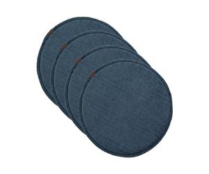 Lot de 4 coussins de chaise ronds avec fermeture à boucle, lot de 1/2/4/6 coussins antidérapants pour chaises de cuisine et de salle à manger, coussins de siège pour tabourets de bar, tabourets de