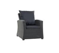 Lot de 4 coussins de meubles en rotin, coussins de chaise de détente, coussins de meubles de jardin en rotin, coussins de fauteuil, coussins de canapé en rotin (noir)