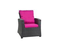 Lot de 4 coussins de meubles en rotin, coussins de chaise de détente, coussins de meubles de jardin en rotin, coussins de fauteuil, coussins de canapé en rotin (rose)