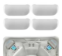 Lot de 4 coussins de nuque de rechange 77228 1411501 pour spa Hot Spring Highlife Collection 2014 et actuels, repose-tête de spa gris froid