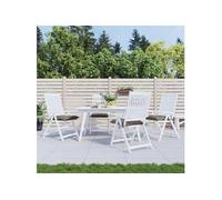 Lot de 4 Coussins de Palette, Galette de Siège Imperméable, Coussin de Jardin, Décoration d'Extérieur Terrasse, Taupe 361532