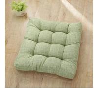 Lot De 4 Coussins De Siège pour Chaise De Salle à Manger, Jardin, Cuisine, Grand Coussin De Sol, Coussin De Sol épais, Confortable, Soutien, Matelassé, Doux, Green, 53×53cm（2 Seat Pad）