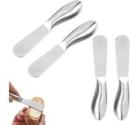 Lot de 4 couteaux à beurre ergonomiques en inox Vendos85
