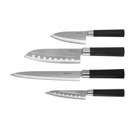 Lot De 4 Couteaux Santoku Cecotec Compatible (Noir)
