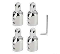 Lot de 4 couvercles à œillets en acier inoxydable 316 de qualité marine pour dessus Bimini avec vis pour montage sécurisé du cadre de bateau et résistance (25 mm)