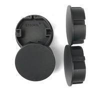 Lot de 4 couvercles anti-poussière pour prises Schuko propres - Noir - 26.B4 - Multiprises - Protection anti-éclaboussures - Pour hôtel et entreprise