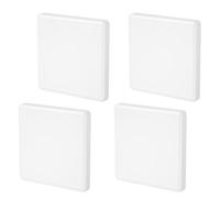 Lot de 4 couvercles aveugles - Plaque murale aveugle - Couvercle de prise - Couvercle de boîte de dérivation - Couvercle carré pour prises murales - Prises et interrupteurs non utilisés