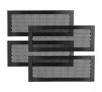 Lot de 4 couvercles d'aération magnétiques pour registres standard pour plancher et plafond avec design en maille optimisée (30,5 x 10,2 cm)