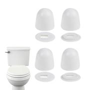 Lot de 4 couvercles de boulons de toilettes | 4 pièces de boulons de toilettes | sièges de toilettes couches de sol décoration de salle de bain