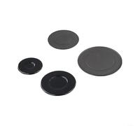 Lot de 4 couvercles de brûleur à gaz pour cuisinière à gaz - Couvercle amélioré pour cuisinière à gaz - Couronne de flamme (concave)