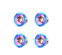 Lot de 4 couvercles de manivelle pour boulons de fixation de manivelle de vélo, alliage d'aluminium, traité CNC pour manivelles de 18 mm, 19 mm, 20 mm (18 mm multicolore)