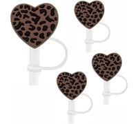 Lot de 4 couvercles de paille en silicone pour gobelets Stanley de 102 et 887 ml, capuchons de paille en silicone de 8 à 10 mm pour accessoires de tasse Stanley, joli bouchon de paille pour gobelets,