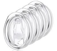 Lot de 4 couvercles de rechange pour gobelet à vin de 355 ml, diamètre intérieur 7,4 cm, anti-déversement, pour tasse à café de voyage Sivaphe et Corkcicle, blanc
