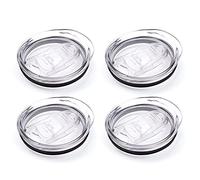 Lot de 4 couvercles de rechange pour gobelet à vin sans pied de 355 ml, anti-déversement de 7,4 cm de diamètre, pour Sivaphe et Corkcicle à double paroi en acier inoxydable