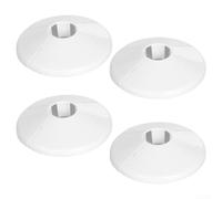 Lot de 4 couvercles en plastique à clipser pour tuyaux de 15 mm compatibles avec les vannes de radiateur, les raccords d'eau et les terminaisons de conduite de gaz dans les maisons (4 pièces)