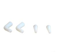 Lot de 4 couvercles en silicone pour bec verseur de café | Pour goutteur avec embouts incurvés et droits | Contrôle du débit résistant à la chaleur pour bouilloires à col de cygne de moins de 1 cm