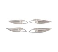 Lot De 4 Couvercles Poignée Voiture Fibre De Carbone ABS pour BMW X1 E84 2011-2015, Accessoires De Protection De Décoration De Cuvette De Porte Intérieure Autocollant Garniture(Argent)