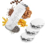 Lot de 4 couvercles pour bouteille de 750 ml - Réutilisables - Couvercle de rechange réutilisable - Couvercle Twist-Off - Blanc