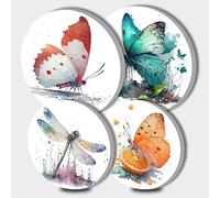 Lot de 4 couvercles ronds pour cuisinière, safari, art animal, brûleur à gaz, protection du four, accessoires de cuisine, plaque de cuisson, décoration de cuisine décorative