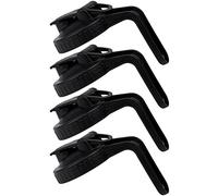 Lot de 4 couvercles verseurs pour bocaux à confiture avec large ouverture et couvercle à charnière réutilisable en plastique anti-fuite et fermeture hermétique (verre non inclus dans la livraison)