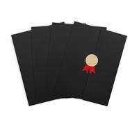 Lot de 4 Couvertures de Diplôme A4 Titulaire du Certificat avec Papiers de Diplôme Porte-Certificats pour Diplômes Lettre de Nomination Récompense Personnalisable
