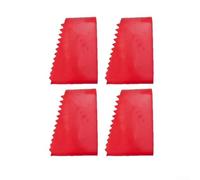 Lot de 4 couvre-pieds antidérapants en caoutchouc pour échelles extensibles et pliantes avec design trapézoïdal pour plus de stabilité et de sécurité, accessoires de rénovation de l'habitat (rouge)