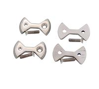 Lot de 4 crampons de pédale de vélo en titane pour SpeedPlay Zero et Light Action Vélo Pièces de rechange Tiremet (gris)