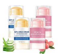 Lot de 4 crèmes de réparation pour les mains et les pieds - Réparation pour talons fissurés et callosités - Crème hydratante en profondeur pour pieds secs, mains, coudes - Légère, non grasse