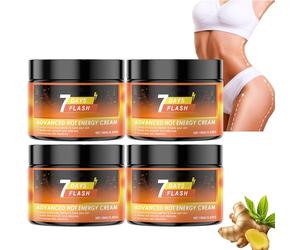 Lot de 4 crèmes naturelles pour brûler les graisses du ventre, la cellulite, perdre du poids, les jambes, le ventre, les bras et les fesses, entraînement raffermissant pour une peau lisse pour toutes