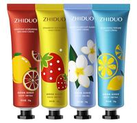 Lot de 4 crèmes pour les mains très sèches, crème hydratante non grasse, parfum fleurs de fruits, lotion de soin des mains de 30 g (lot de 1)