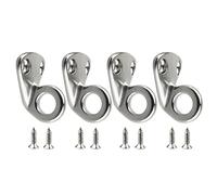 Lot de 4 crochets à ressort en acier inoxydable | Supports de bateau pour la fixation sur les toitures, les rails, les pare-chocs, les voiles, les bateaux, les bouées