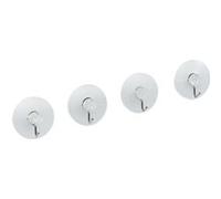Lot de 4 crochets à ventouse Fackelmann Tecno ref 16118 Transparent G