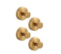 Lot de 4 crochets à ventouse robustes pour couronnes et serviettes - Crochets de douche sans perçage pour verre, carrelage et miroirs - Adhésif puissant pour salle de bain et fenêtre