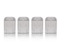Lot de 4 crochets autocollants transparents pour tringles à rideaux, tringles à rideaux, barres de bistrot