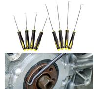Lot de 4 crochets de crochetage automobile pour enlever les joints toriques et les joints, adaptés pour la séparation des fils de voiture, l'extraction de fusibles et la récupération de petites pièces