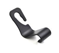 Lot de 4 crochets de dossier de siège de voiture pour appuie-tête de barres - Cintres intérieurs en plastique PP pour courses, sacs à main, parapluies et plus encore (noir, 11 x