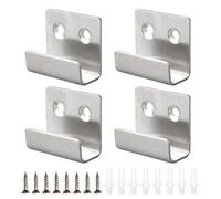 Lot De 4 Crochets En Acier Inoxydable, Crochets Pour Suspendre Des Objets, Supports De Montage Pour Miroir, Outils Pour Suspendre Des Cadres Photo, Crochets Pour Attacher Des Objets.