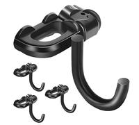 Lot de 4 crochets en L à double goujon | Accessoires de rail en L pour remorque fermée utilisés avec rail de rail en L pour lit de camion, remorque cargo | crochet de rail en L